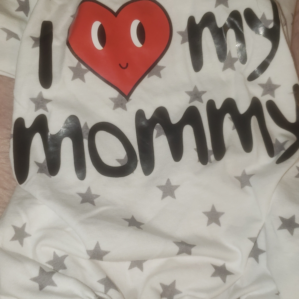 Amazon I Love My Mommy Dog Shirt - Red, Black, Gray
